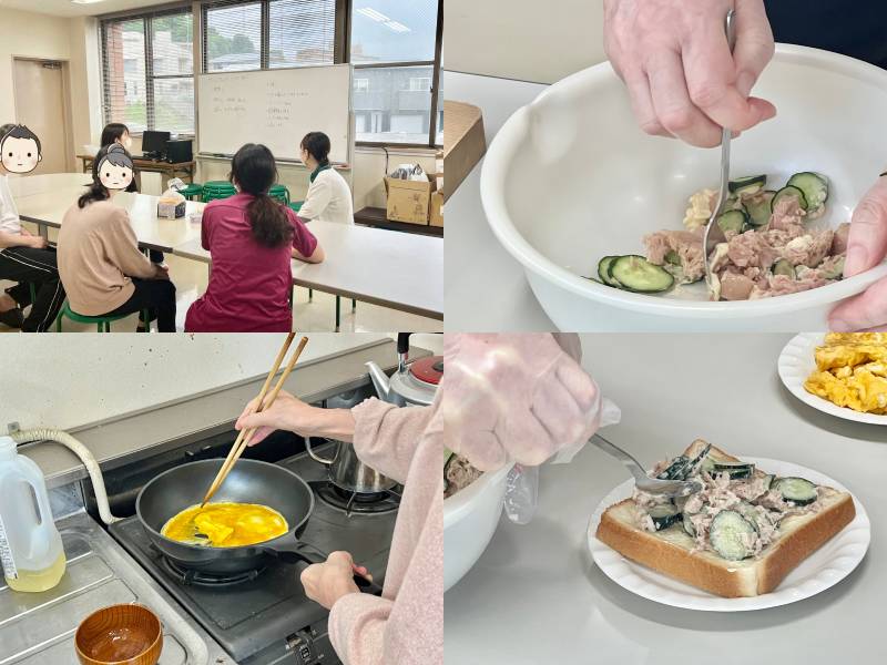 【退院支援活動】ツナ・たまごサンドを作りました!