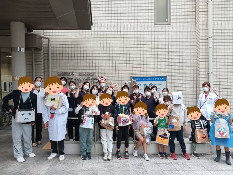 地域イベント「ハロウィン」_近隣の放デイ「みなのば」の子供たちと