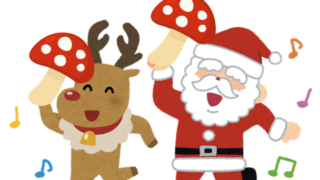 サンタさんと、まさに飛ぼうとしてるトナカイ クリスマス オルゴール 空飛ぶトナカイと精神医学_院長