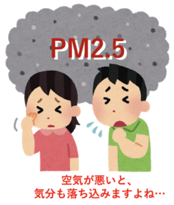 院長ブログ Vol.36　PM2.5でうつ病のリスクが上昇する？